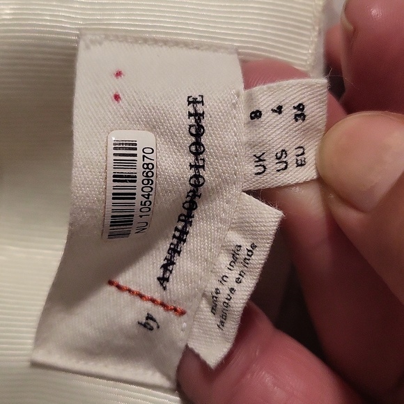 Anthropologie Floral Beige Maxi Dress/used - Picture 11 of 12